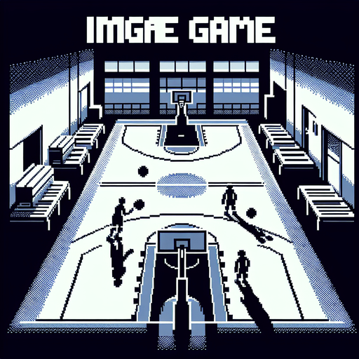 basketball court background seen from the perspective of a player. pixelated. 8 bit.
Single Game Texture. In-Game asset. 2d. Blank background. High contrast. No shadows.