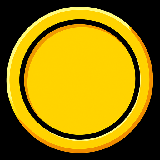 Ortadaki $ kaldır düz sarı renk