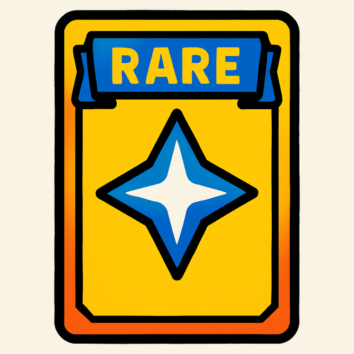 rare card.
In-Game asset.  2d.  High contrast.  No shadows