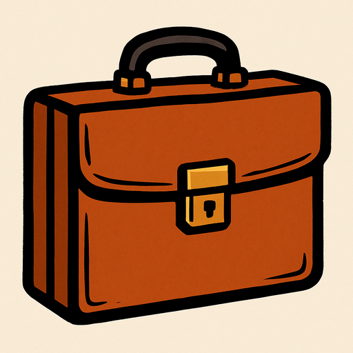 briefcase.
In-Game asset.  2d.  High contrast.  No shadows