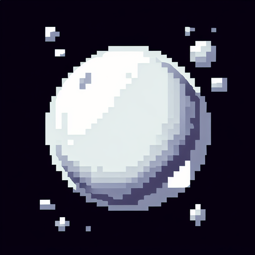 a white bubble, pixel style, as in pang game.
Single Game Texture.  In-Game asset.  2d.  Blank background.  High contrast.  No shadows