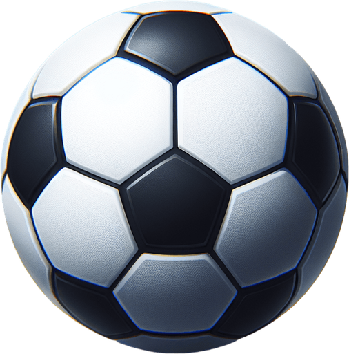futbol topu.
Single Game Texture. In-Game asset. 2d. Blank background. High contrast. No shadows.