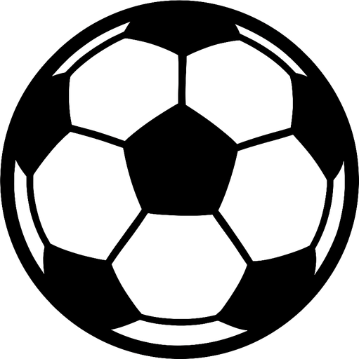 whıte futboall ball.
In-Game asset.  2d.  High contrast.  No shadows