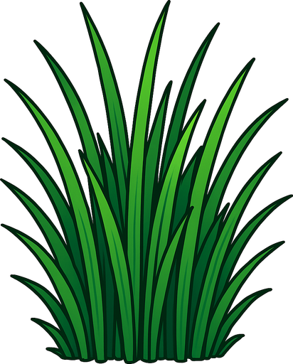 çimen uzun.
In-Game asset.  2d.  High contrast.  No shadows