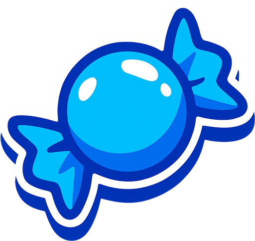 candy_blue.
In-Game asset.  2d.  High contrast.  No shadows