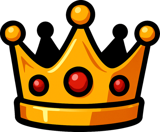 Taç.
In-Game asset.  2d.  High contrast.  No shadows