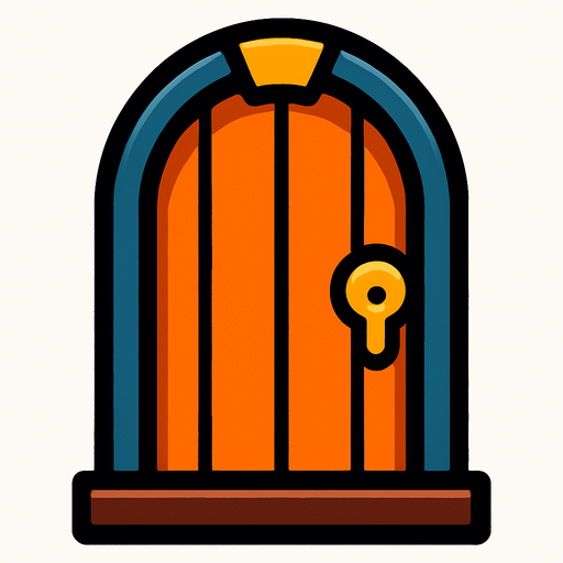 DoorShepe.
In-Game asset.  2d.  High contrast.  No shadows