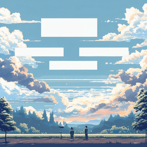 Please remove the white squares in the sky