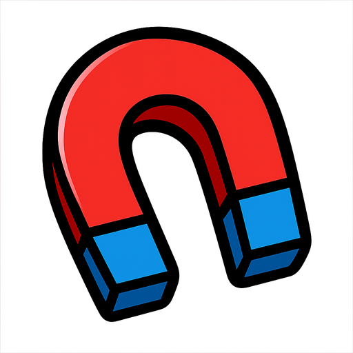 Magnet.
In-Game asset.  2d.  High contrast.  No shadows