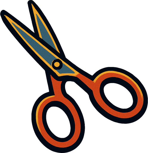 Scissors.
In-Game asset.  2d.  High contrast.  No shadows