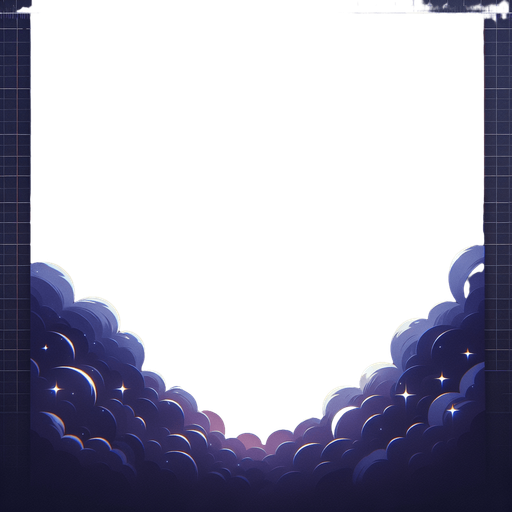 一个太空星空背景,唯美，浪漫.
Single Game Texture. In-Game asset. 2d. Blank background. High contrast. No shadows.