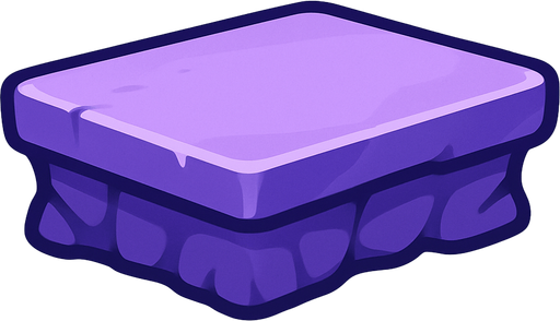 soft purple platform.
In-Game asset.  2d.  High contrast.  No shadows. Hd