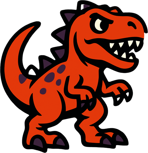 Dinozor.
In-Game asset.  2d.  High contrast.  No shadows
