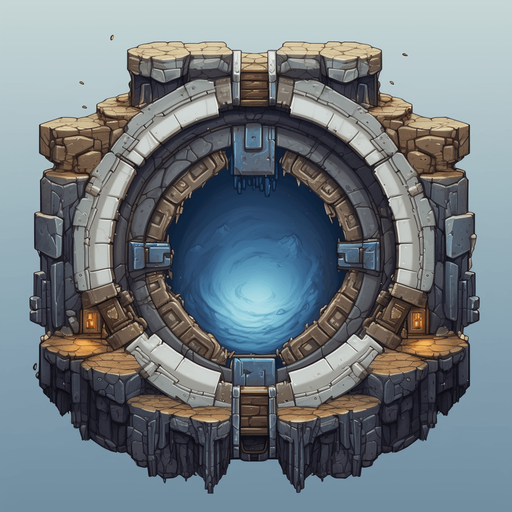 giant wall
Pixel art, 16 bit, isometric, SNES, top-down, no background, white background, low resolution, symmetrical