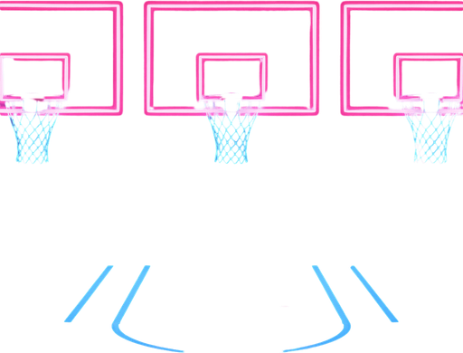 3 basketball backboards like this next to each other