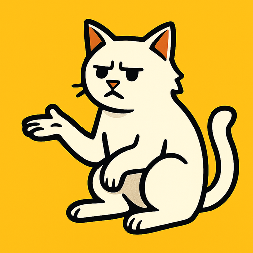 making very well known cat memes. single character. no writing..
In-Game asset.  2d.  High contrast.  No shadows