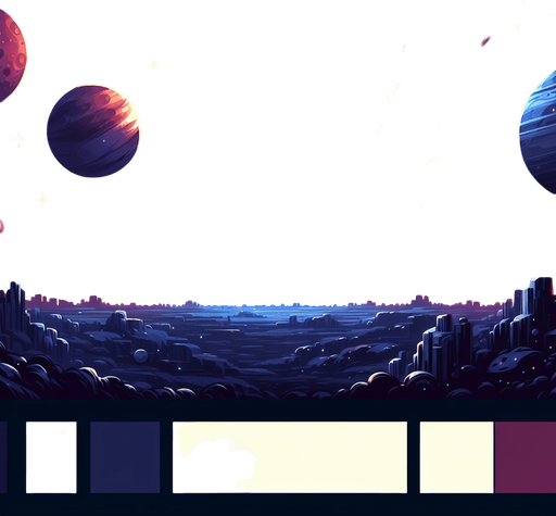 the space with stars and planets
make it darker.
Single Game Texture. In-Game asset. 2d. Blank background. High contrast. No shadows.