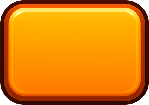 Create a 3D button with rounded corners, and make sure it appears in a rectangular shape..
In-Game asset.  2d.  High contrast.  No shadows