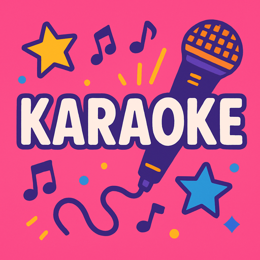 Fond d'écran karaoker.
In-Game asset.  2d.  High contrast.  No shadows