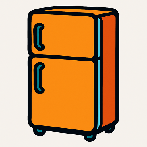 Frigo.
In-Game asset.  2d.  High contrast.  No shadows