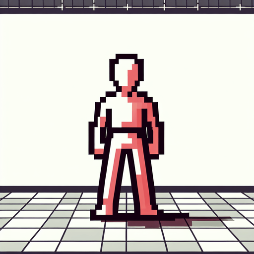 Player.
Single Game Texture.  In-Game asset.  2d.  Blank background.  High contrast.  No shadows