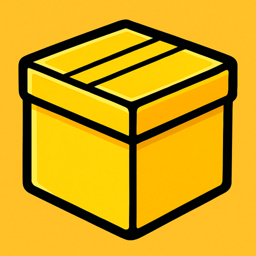 A yellow box.
In-Game asset.  2d.  High contrast.  No shadows