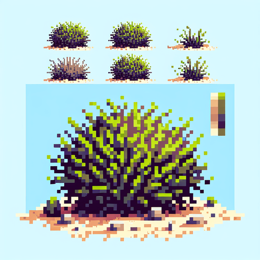 desert bush.
video game sprite