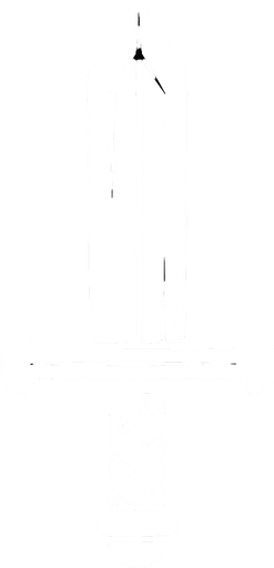 Una espada pequeña de color todo blanco.
In-Game asset.  2d.  High contrast.  No shadows