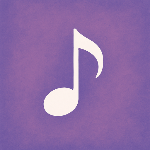 a white music note