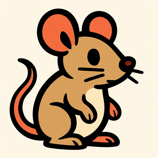 mouse.
In-Game asset.  2d.  High contrast.  No shadows