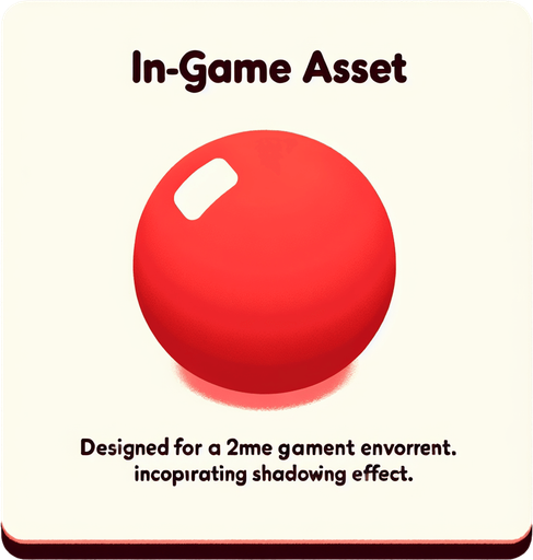 round red 2d.
Single Game Texture.  In-Game asset.  2d.  Blank background.  High contrast.  No shadows