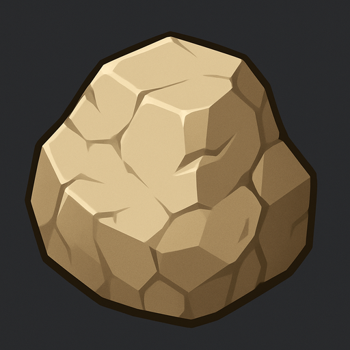 Stone.
In-Game asset.  2d.  High contrast.  No shadows