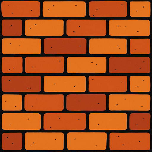 suelo de ladrillos.
In-Game asset.  2d.  High contrast.  No shadows