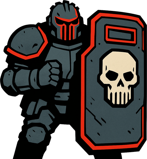 boss sketch ballistic shield.
In-Game asset.  2d.  High contrast.  No shadows