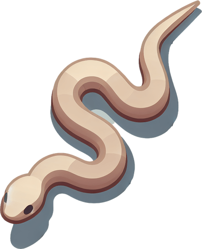 Light Brown moving snake top down view.
Single Game Texture.  In-Game asset.  2d.  Blank background.  High contrast.  No shadows