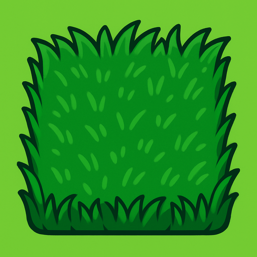 grass square.
In-Game asset.  2d.  High contrast.  No shadows