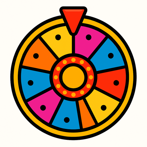 Fun çark.
In-Game asset.  2d.  High contrast.  No shadows