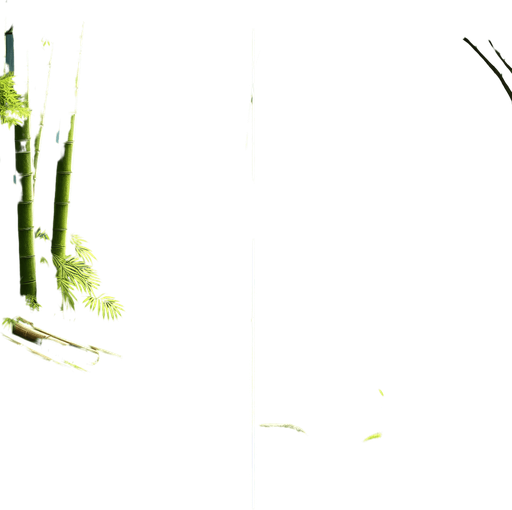 "A lush bamboo forest scene designed to be seamlessly tiled horizontally. On the left half of the image, focus on sunlight filtering through leaves, creating a dappled pattern on the ground. Add moss-covered rocks and a small stream starting from the left edge and flowing towards the center. Ensure that the elements near the center of the image are positioned in a way that they can be seamlessly mirrored to the right side, creating a continuous scene when two copies of the image are placed side-by-side."

Here are some additional tips to keep in mind:

Symmetrical Elements: Try to place some elements symmetrically around the center line (e.g., a large rock or a bend in the stream) to create a visually pleasing transition between the two halves.
Consistent Lighting: Ensure the lighting and shadows are consistent across the image so that the two halves blend together seamlessly.
Edge Blending: If possible, slightly blur or soften the edges of the image near the center line to help smooth out the transition when the images are tiled..
Single Game Texture. In-Game asset. 2d. Blank background. High contrast. No shadows.