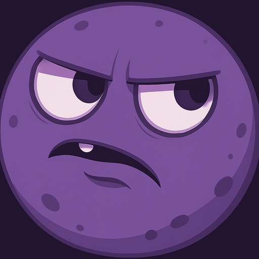 make it purple and suspicious