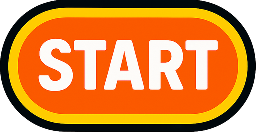 Make a starting buton.
In-Game asset.  2d.  High contrast.  No shadows