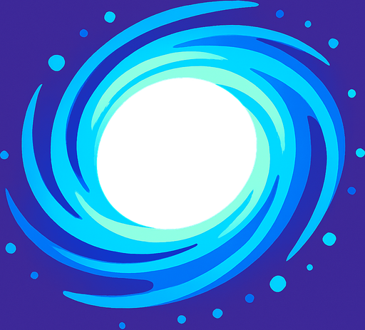 Black hole.
In-Game asset.  2d.  High contrast.  No shadows