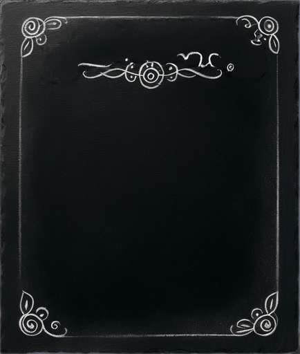 "NOVICE BLEND" handwritten in chalk