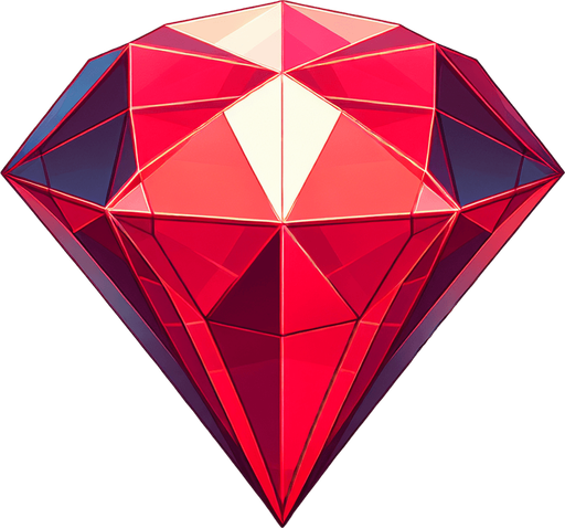 3d red diamond.
In-Game asset. 3d. Blank background. High contrast. No shadows.