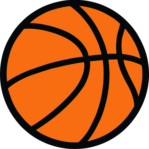 basketball ball.
In-Game asset.  2d.  High contrast.  No shadows