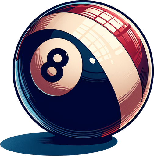 pool ball without background.
Single Game Texture. In-Game asset. 2d. Blank background. High contrast. No shadows.