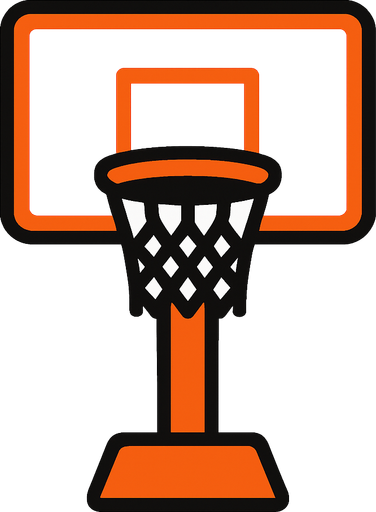 ı need basketball station.
In-Game asset.  2d.  High contrast.  No shadows