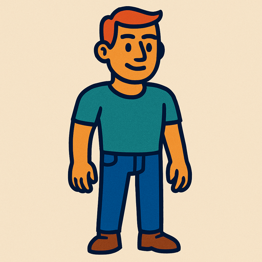 Human.
In-Game asset.  2d.  High contrast.  No shadows