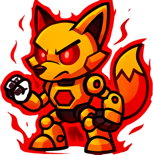 Con ojos rojos y aura roja