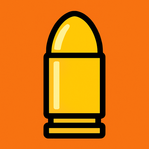 yellow bullet.
In-Game asset.  2d.  High contrast.  No shadows