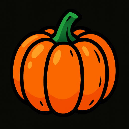 Citrouille.
In-Game asset.  2d.  High contrast.  No shadows